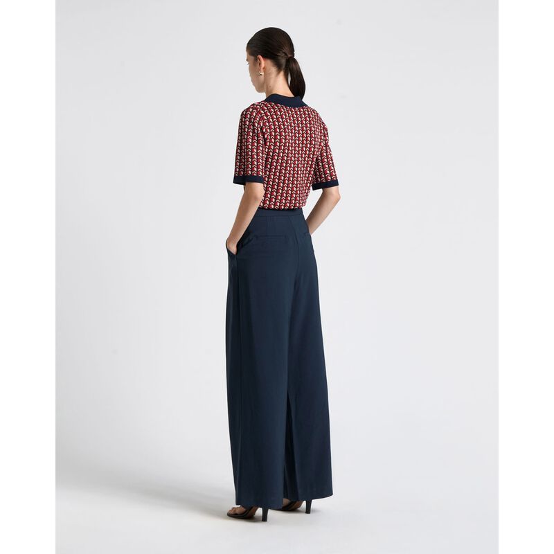 Cue Front Fold Buckled Pant image number 1